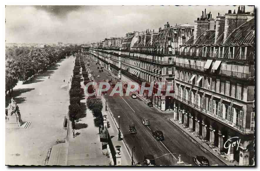 CPA Paris Rue de Rivoli et jardin des Tuileries 