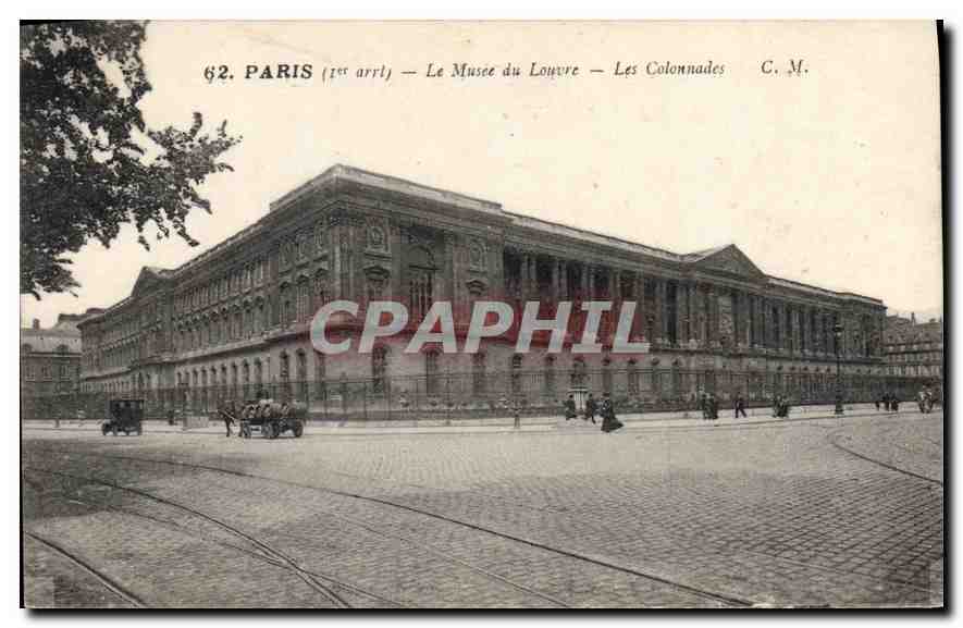 CPA Paris Le Musee du Louvre Les Colonnades 
