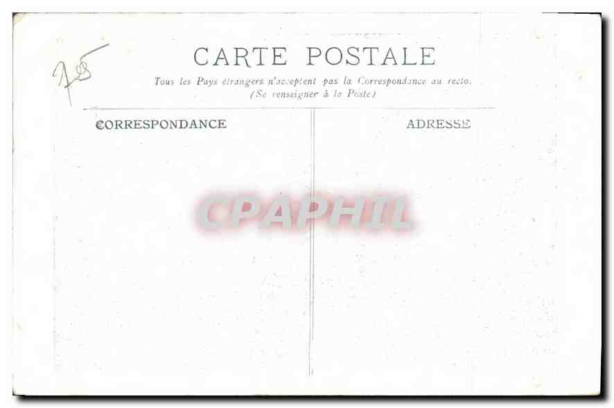 CPA Musee du Louvre Salon Carre  — Rückseite