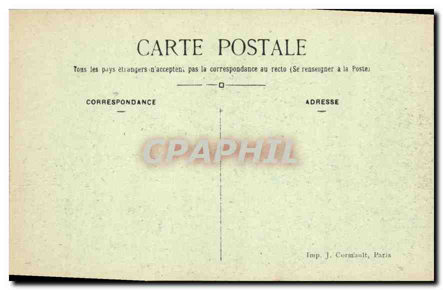 CPA Paris La Chambre des Deputes  — Rückseite