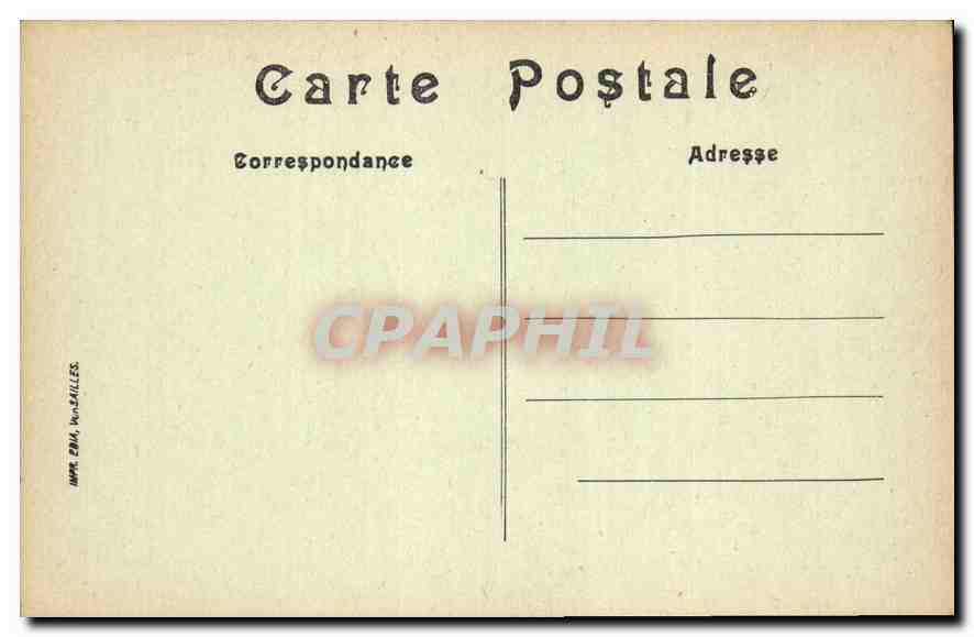 CPA Parc de Versailles Parterre du Midi Sphinx et Amour de Sarrazin  — Verso