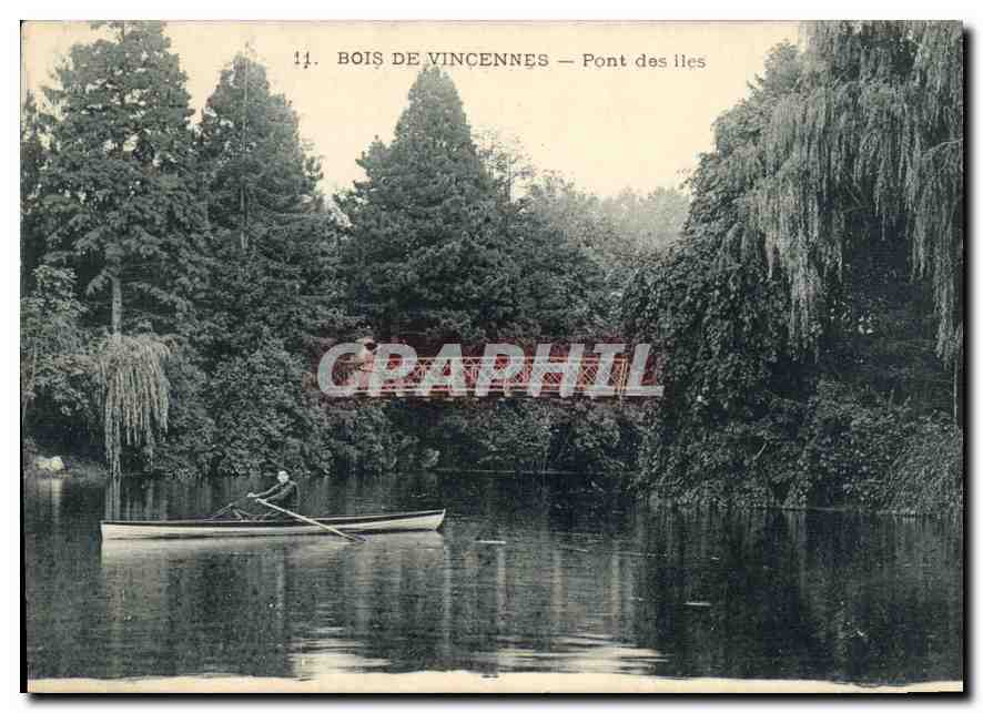 CPA Bois de Vincennes Pont des Iles 