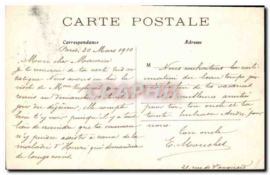CPA Paris Jardin du Luxembourg La Fontaine de Medicis  — Rückseite
