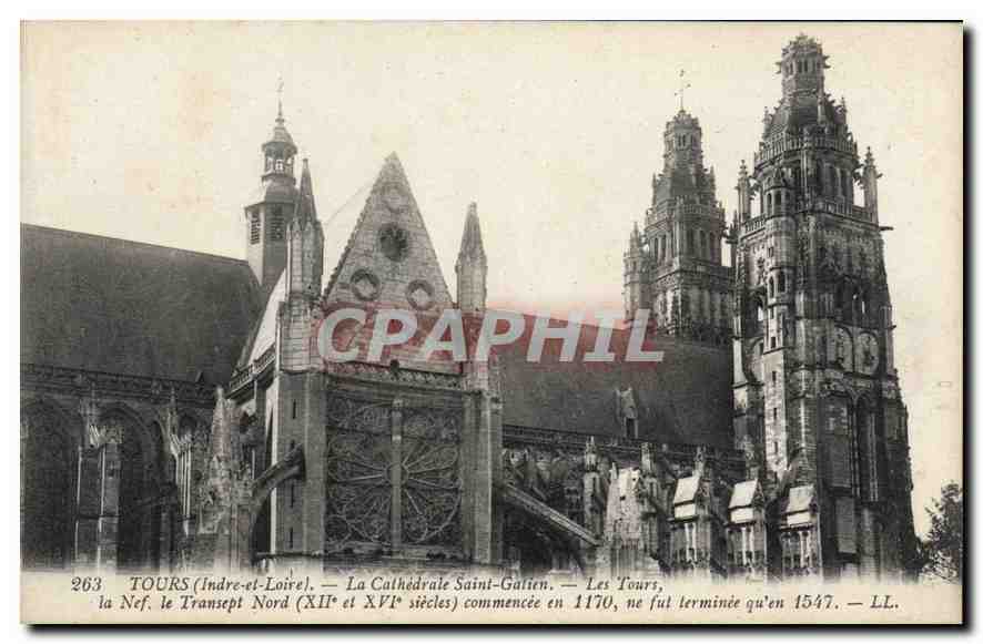CPA Tours Indre et Loire La CathedraleSaint Galien Les Tours 