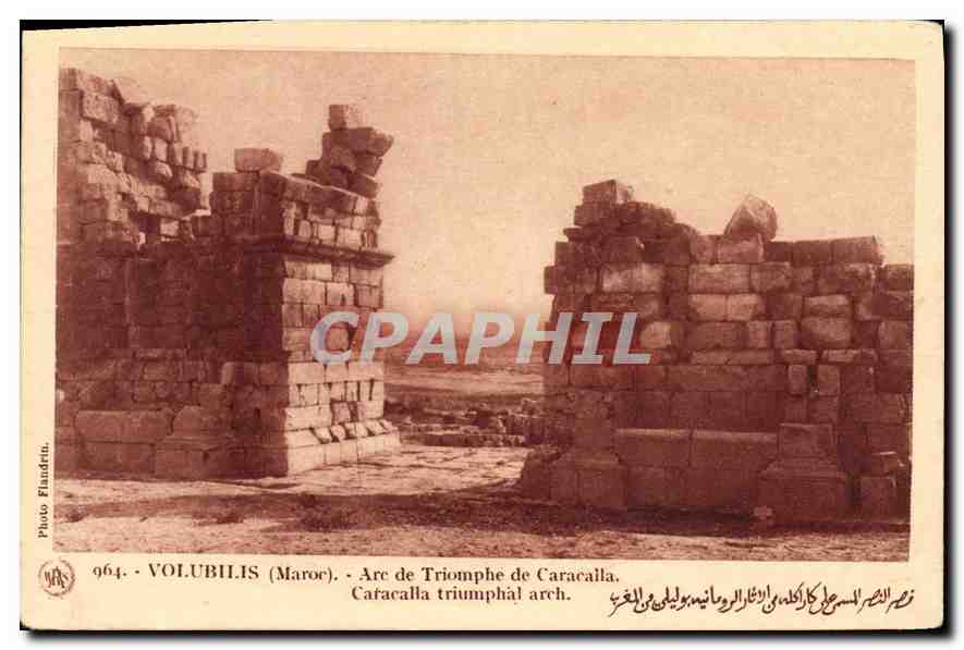 CPA Volubilis Maroc Ard de Triomphe de Caracalla 