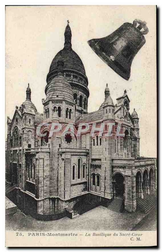 CPA Paris Montmartre La Basilique du Sacre Coeur Cloche