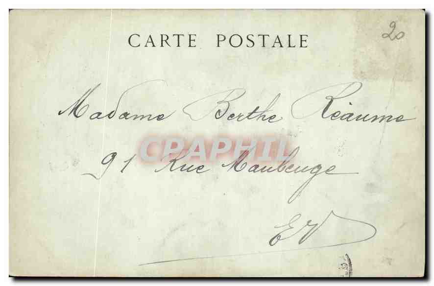 CPA Paris Monument eleve a la Memoire de Gambetta  — Rückseite