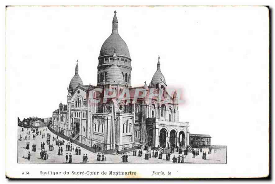 CPA Paris Basilique du Sacre Coeur de Montmartre 