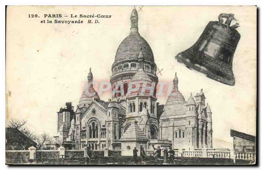 CPA Paris Le Sacre Coeur et la Savoyarde cloche