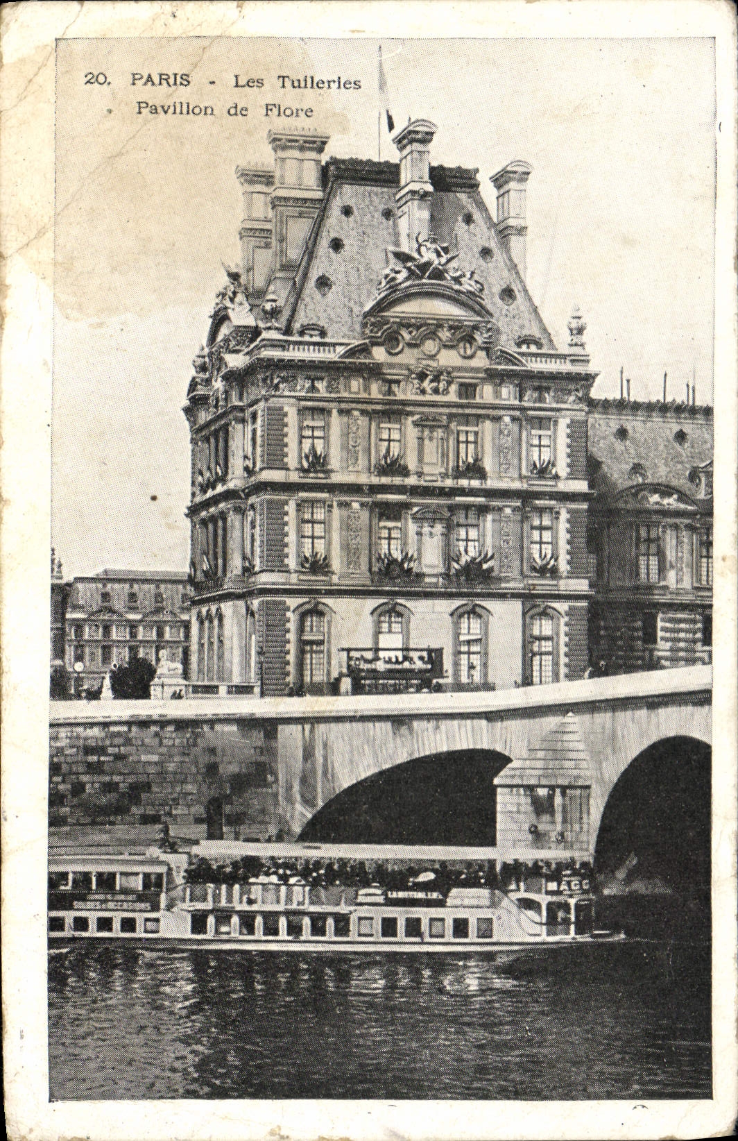 CPA Paris Les Tuileries Pavillon de Flore 