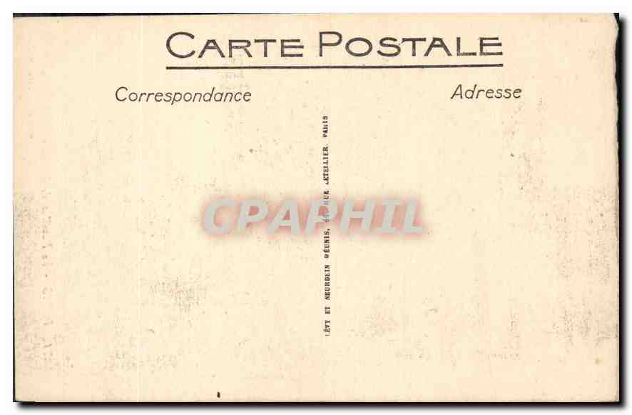 CPA Paris Le Pavillon de Rohan et les Jardins des Tuileries Bateau — Verso
