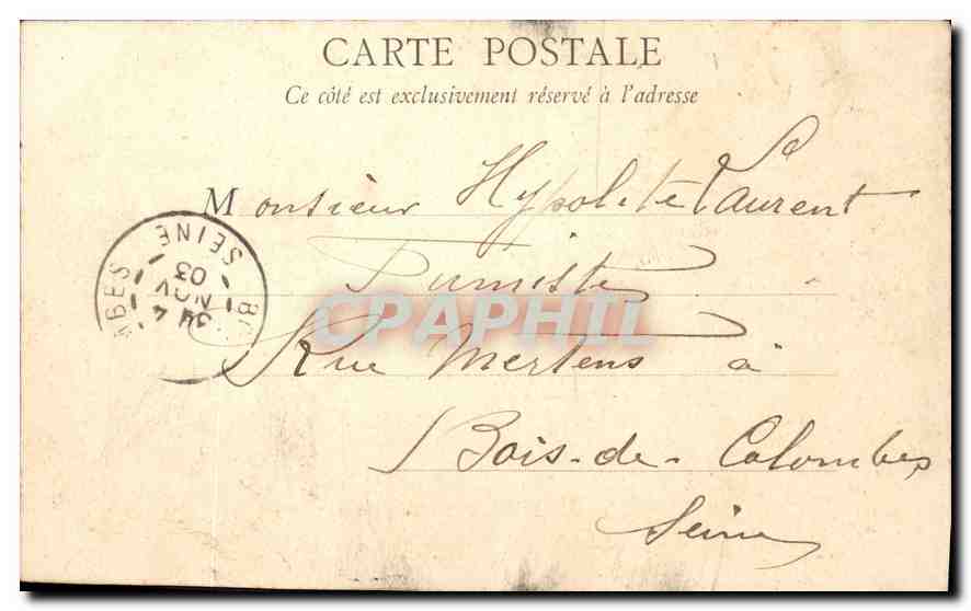 CPA Paris Jardin des Tuileries  — Rückseite