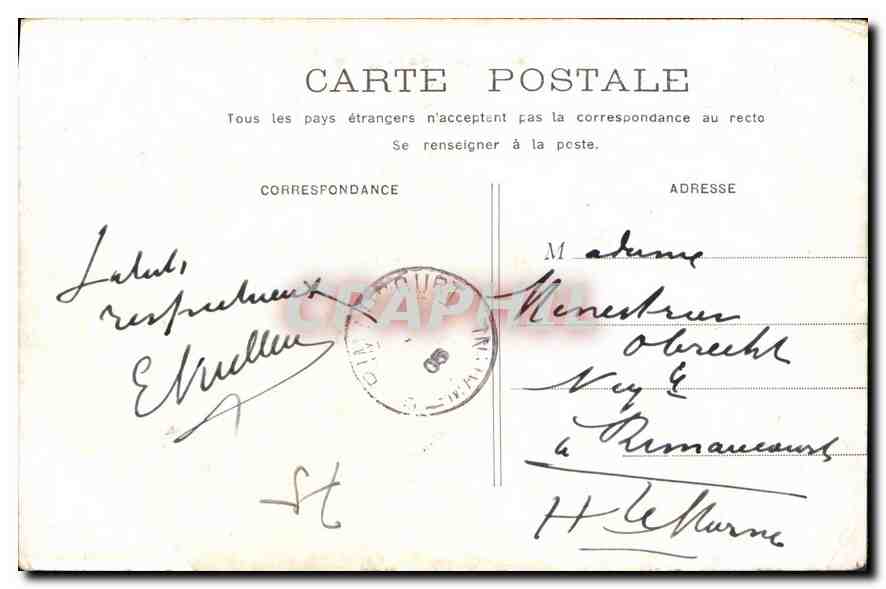 CPA Paris Le Grand Palais  — Rückseite