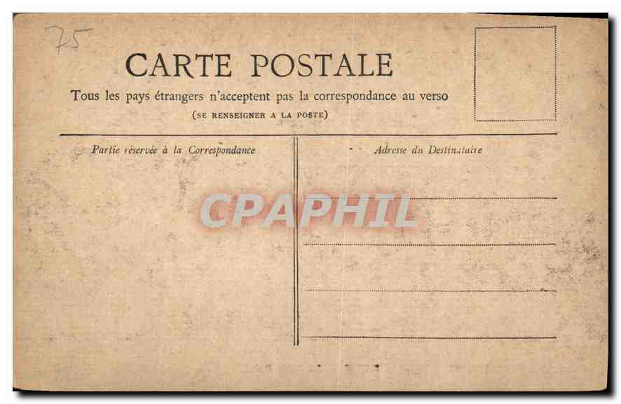 CPA Paris Le Petit Palais  — Rückseite