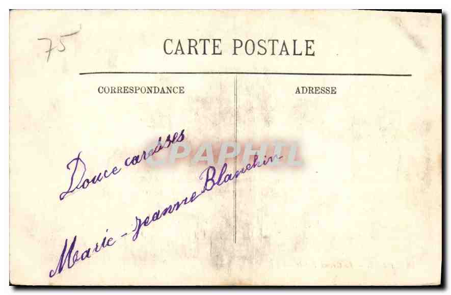 CPA Paris Le Grand Palais  — Rückseite