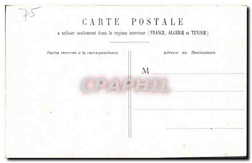 CPA Paris Le Grand Palais  — Rückseite
