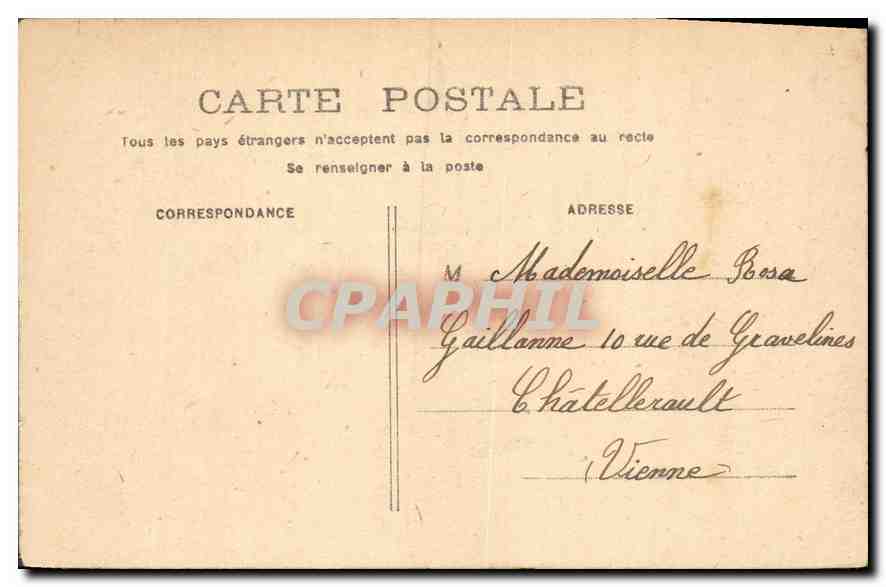 CPA Paris Le Grand Palais  — Rückseite