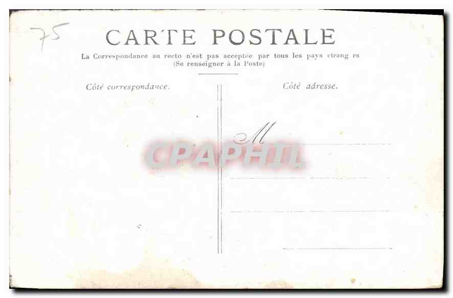CPA Paris Le Grand Palais Champs Elysees  — Rückseite