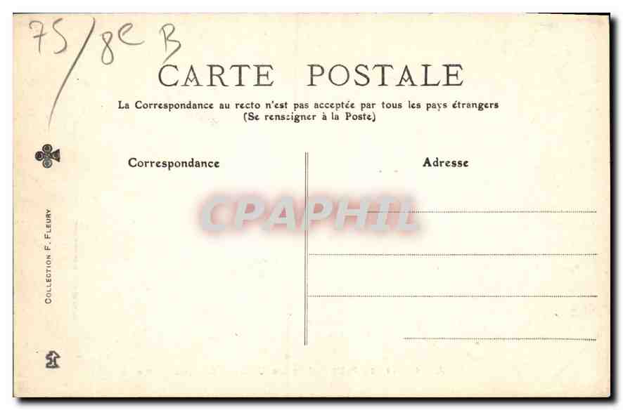 CPA Tout Paris Le Petit Palais des Champs Elysees  — Rückseite