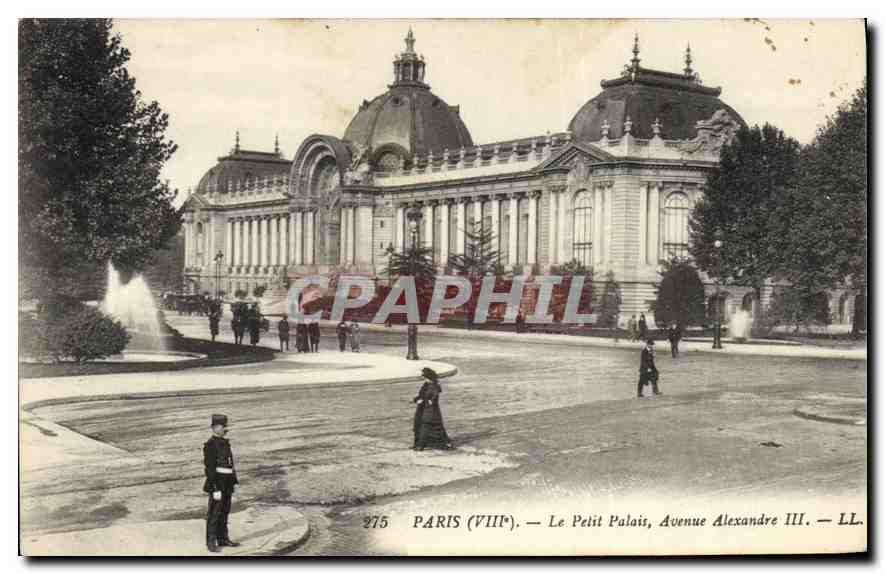 CPA Paris Le Petit Palais Avenue Alexandre III 