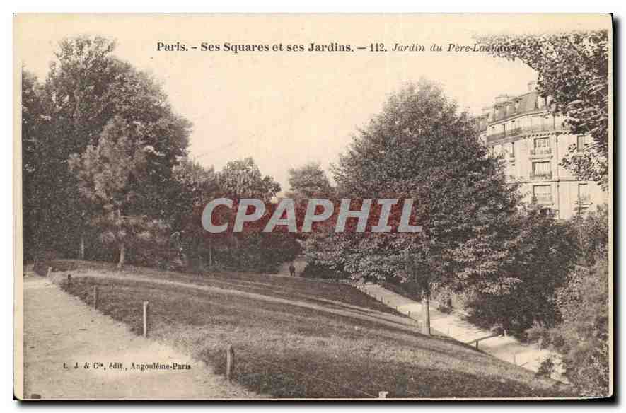 CPA Paris Ses Squares et ses Jardins Jardin du Pere Lachaise