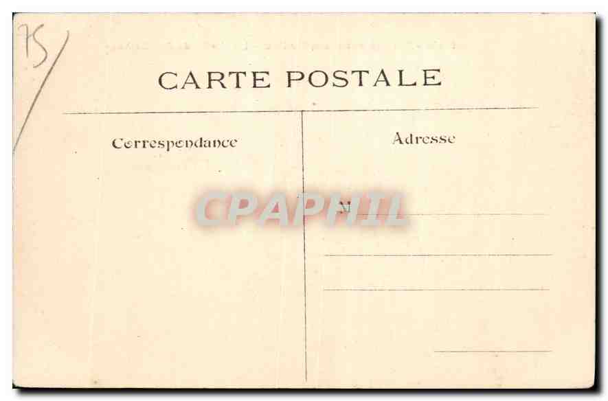 CPA Paris Ses Squares et ses Jardins Jardin du Pere Lachaise — Rückseite
