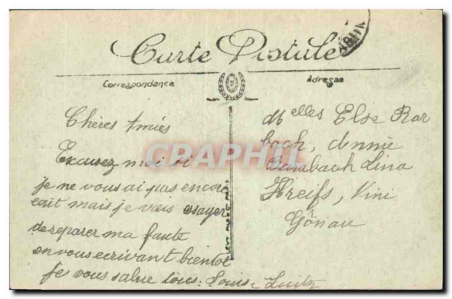 CPA Paris Le Jardin du Luxembourg  — Rückseite