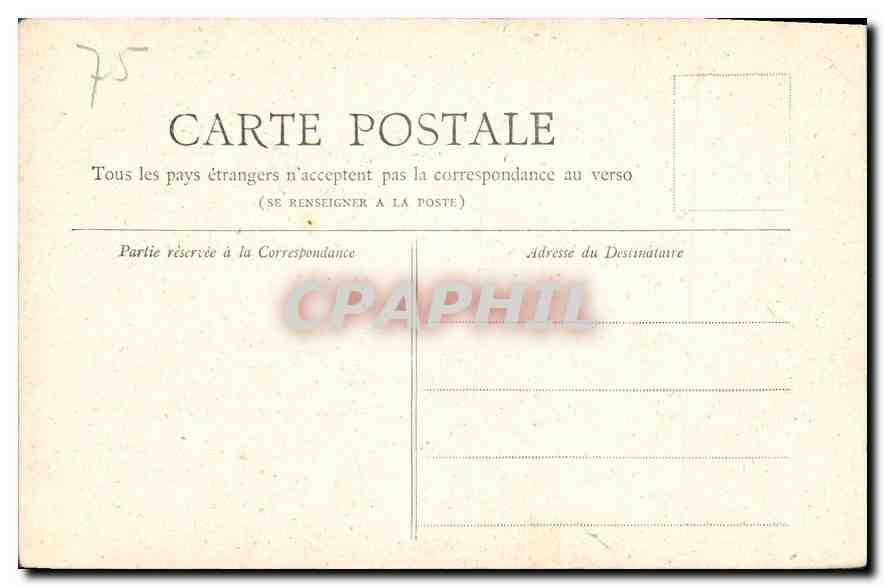 CPA Paris Le Pantheon  — Rückseite