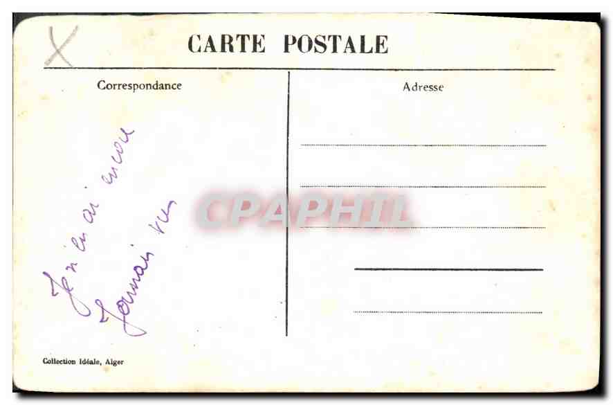 CPA Scenes et Types  — Rückseite
