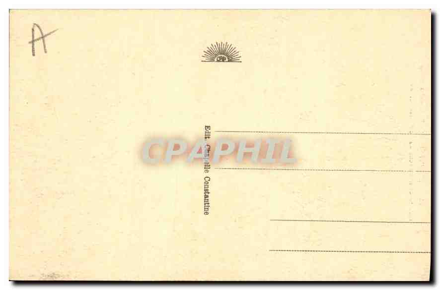 CPA Constantine Le Rhummel a 105 m a la Grande Arche du Pont Sidi Rached  — Back