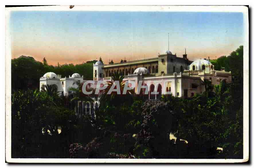 CPA Alger Palais d'ete de M le Gouverneur de l'Algerie et ses Jardins 