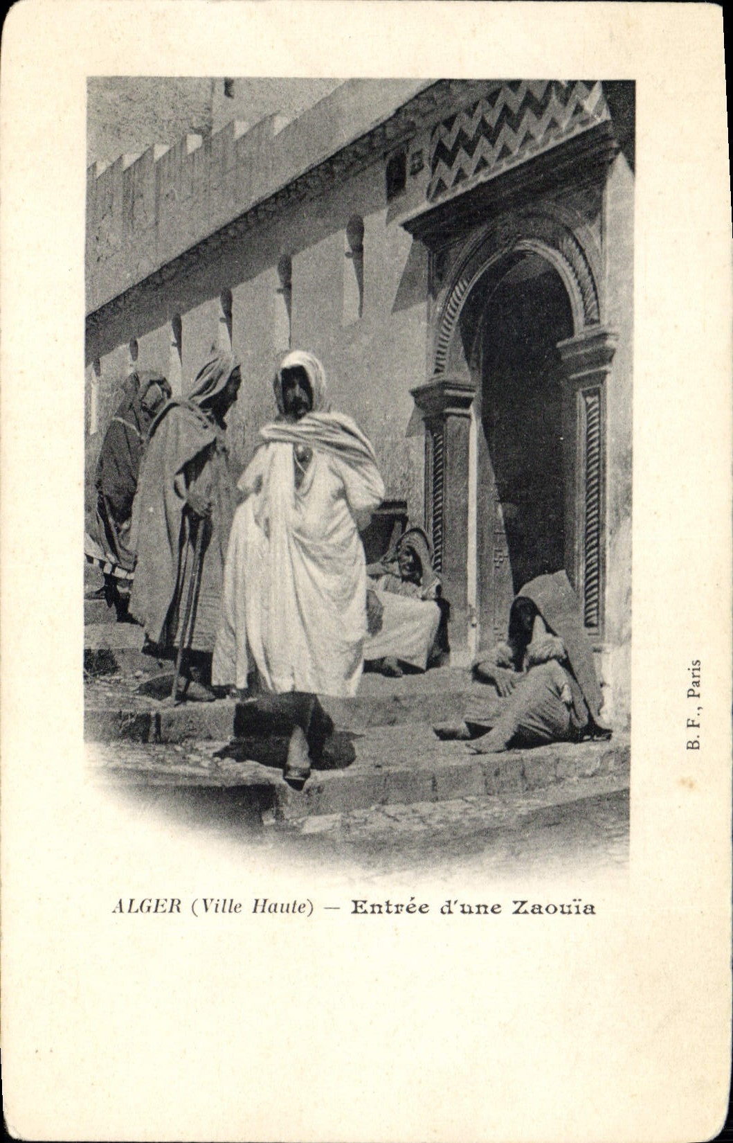 ALGER (Upper Town) — Entrance to a Zaouïa — B.F., Paris