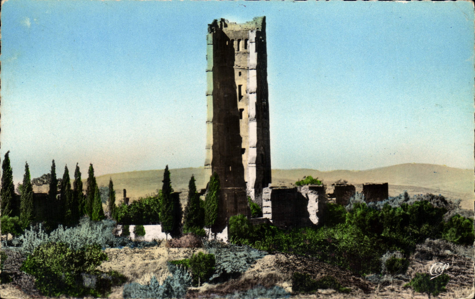 CPA Tlemcen Ruines de Mansourah Le Minaret 
