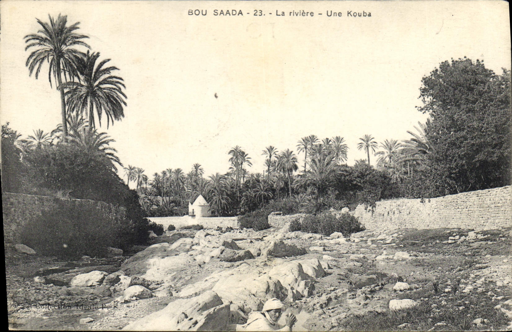 CPA Bou Saada La riviere Une Kouba 