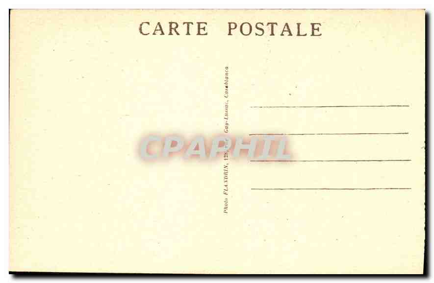 CPA Marrakech Cour du Palais de la Bahia  — Rückseite