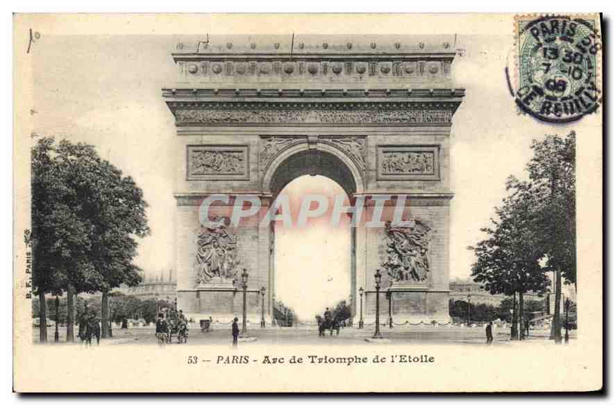 CPA Paris Arc de Triomphe de l'Etoile 