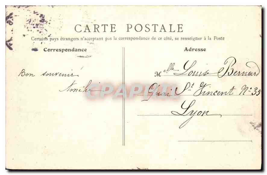 CPA Paris Arc de Triomphe de l'Etoile  — Verso