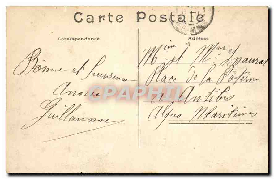 CPA Paris L'Arc de Triomphe de l'Etoile  — Rückseite