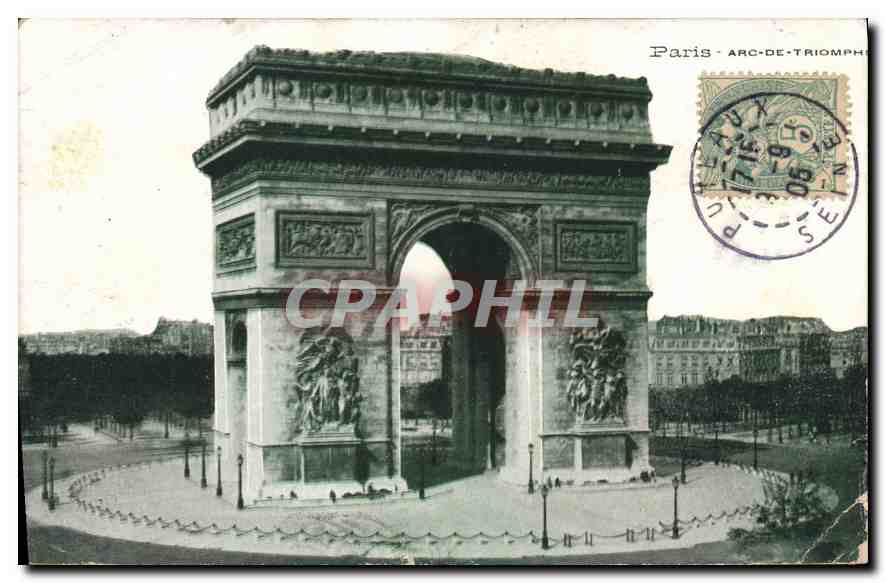 CPA Paris Arc de Triomphe 