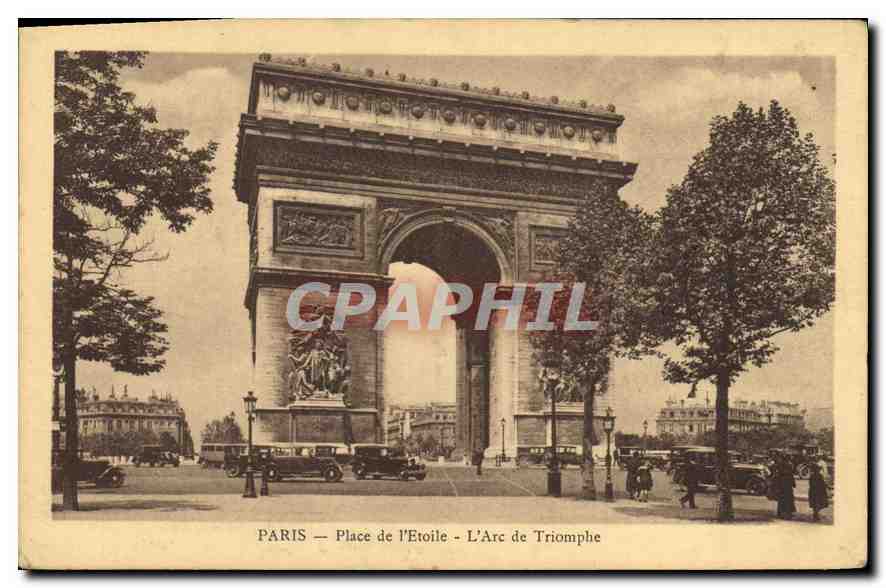 CPA Paris Place de l'Etoile L'Arc de Triomphe 