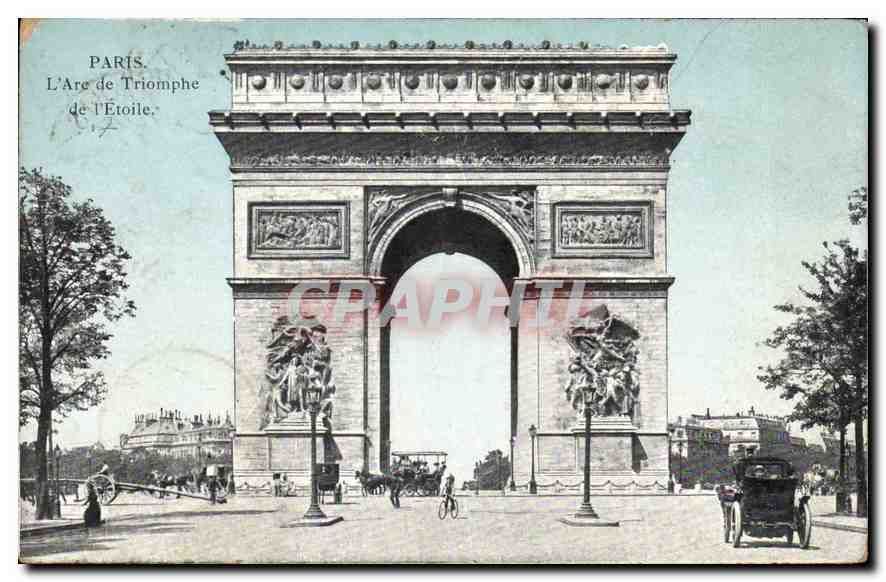 CPA Paris L'Arc de Triomphe de l'Etoile 