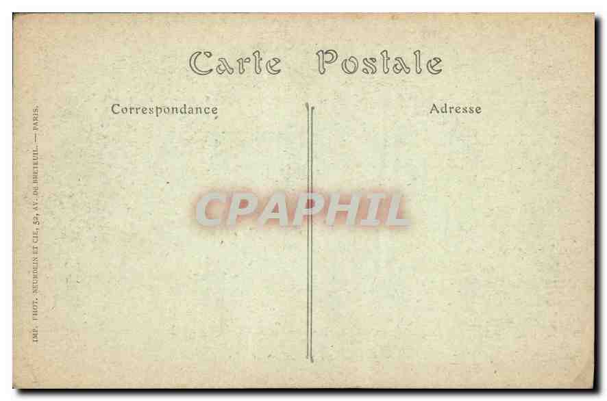 CPA Paris Lac du Parc de Montsouris  — Verso