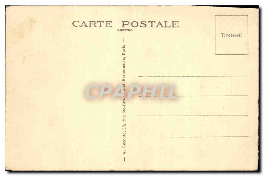 CPA Paris Hotel de Ville  — Rückseite