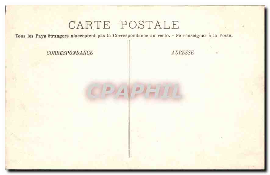 CPA Paris Facade de Notre Dame  — Verso