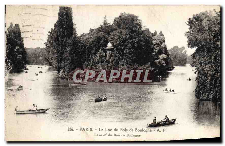 CPA Paris Le Lac du Bois de Boulogne 