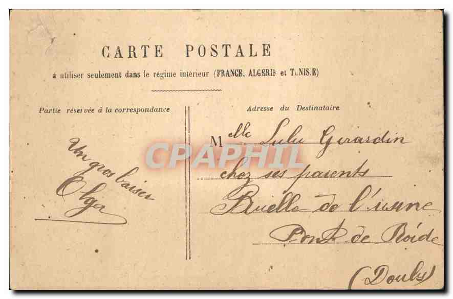 CPA Paris Palais de la Legion d'Honneur  — Rückseite