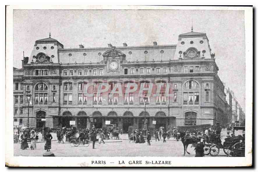 CPA Paris La Gare St Lazare 