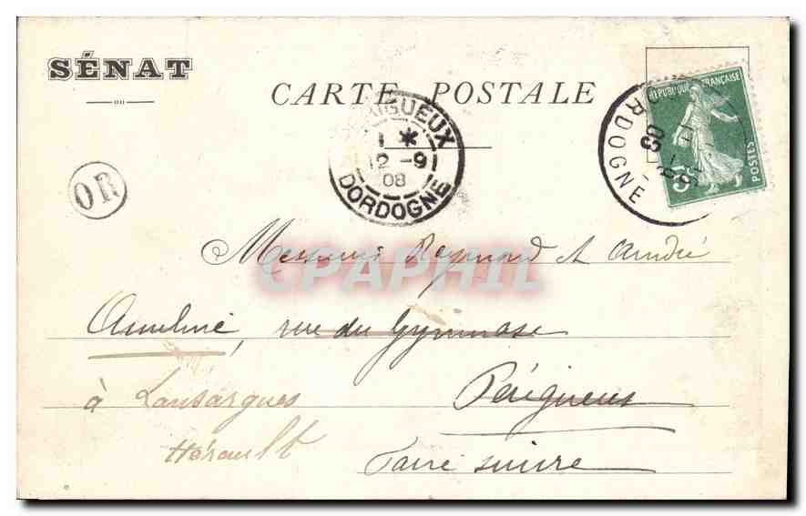 CPA Jardin du Luxembourg Le Musee  — Rückseite