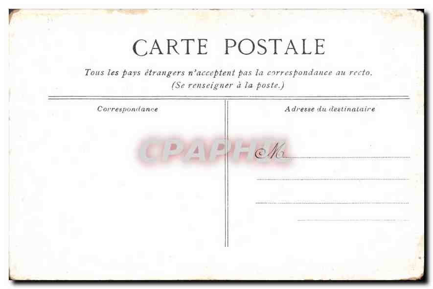 CPA Paris La Salle des Seances de la Chambre des Deputes  — Rückseite