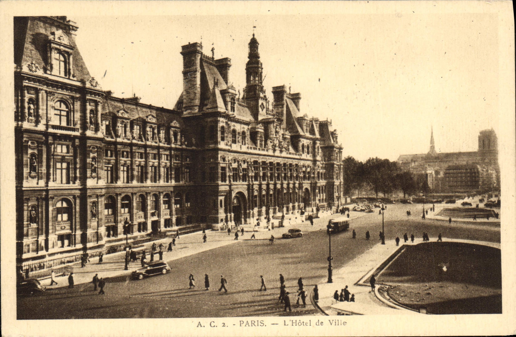 CPA Paris L'Hotel de Ville 